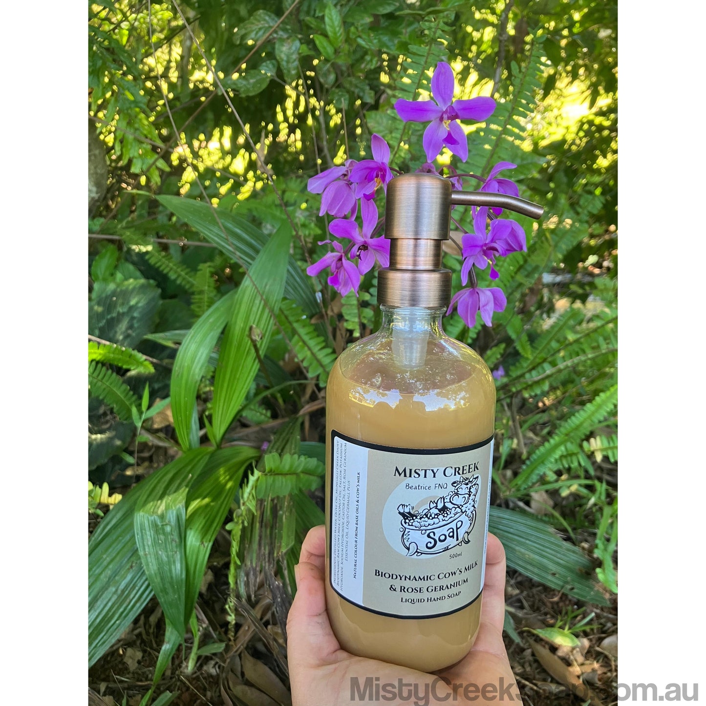 Biodynamic Cow’s Milk & Rose Geranium Liquid Hand Soap