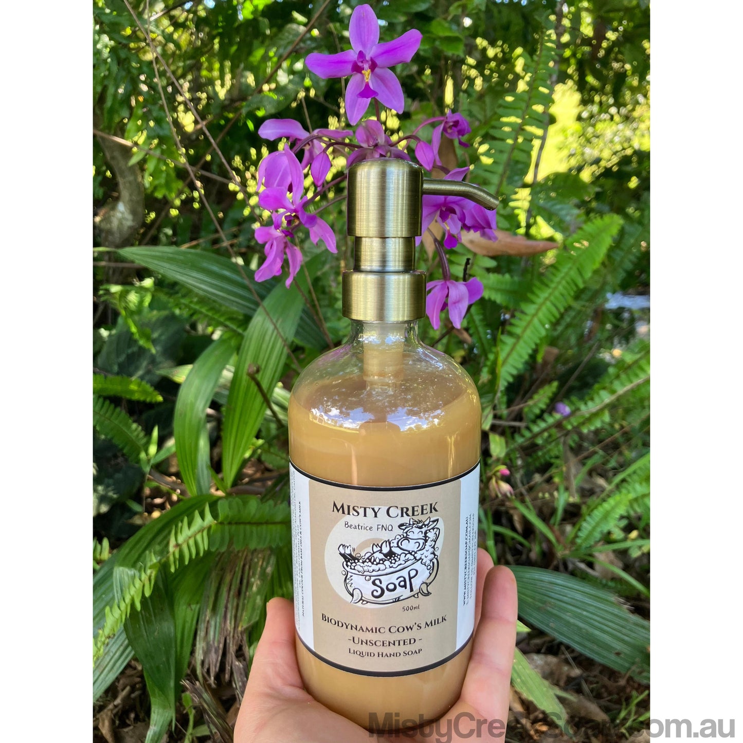 Biodynamic Cow’s Milk Unscented Liquid Hand Soap