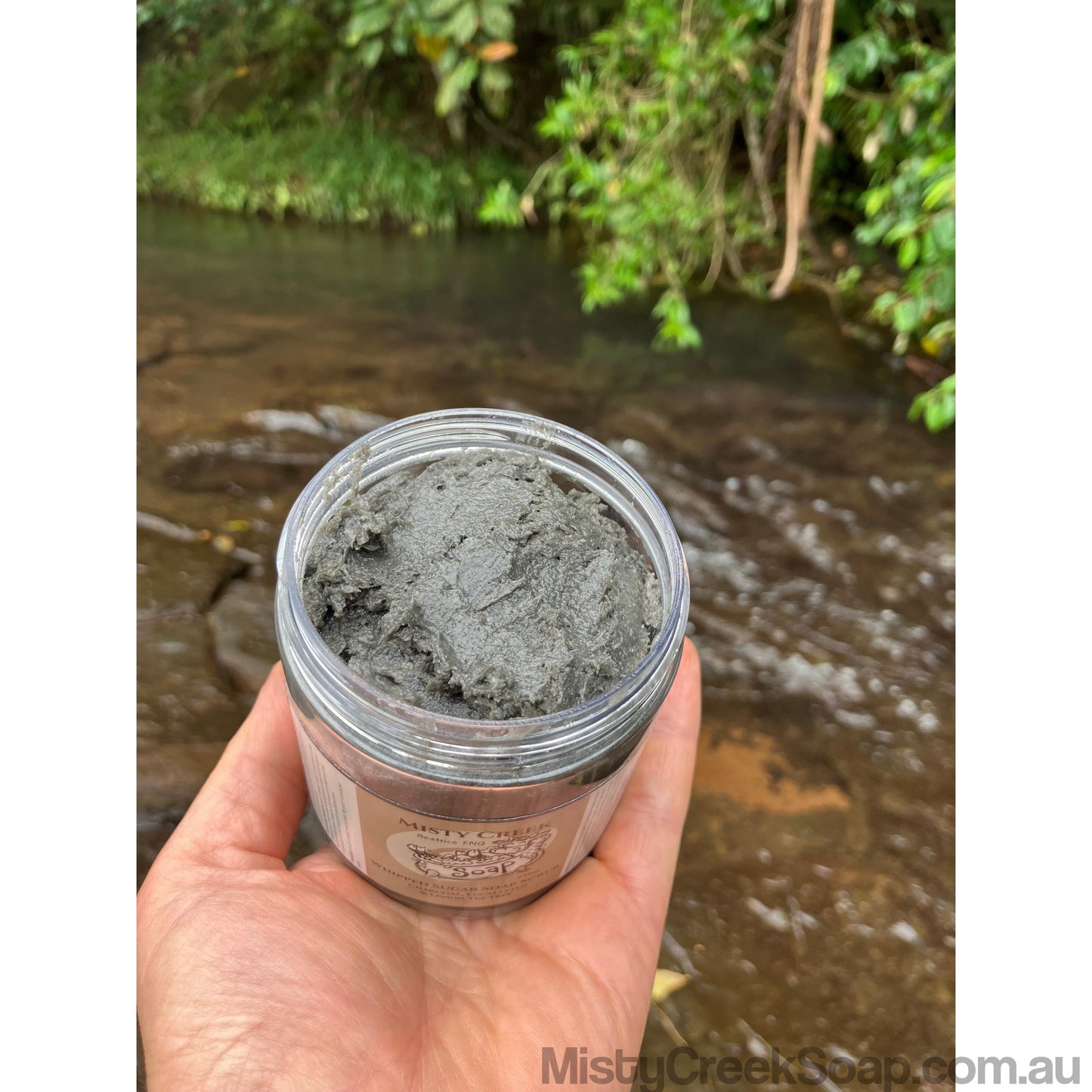 Charcoal, Eucalyptus & Lemon Tea Tree Whipped Sugar Soap Scrub 250ml