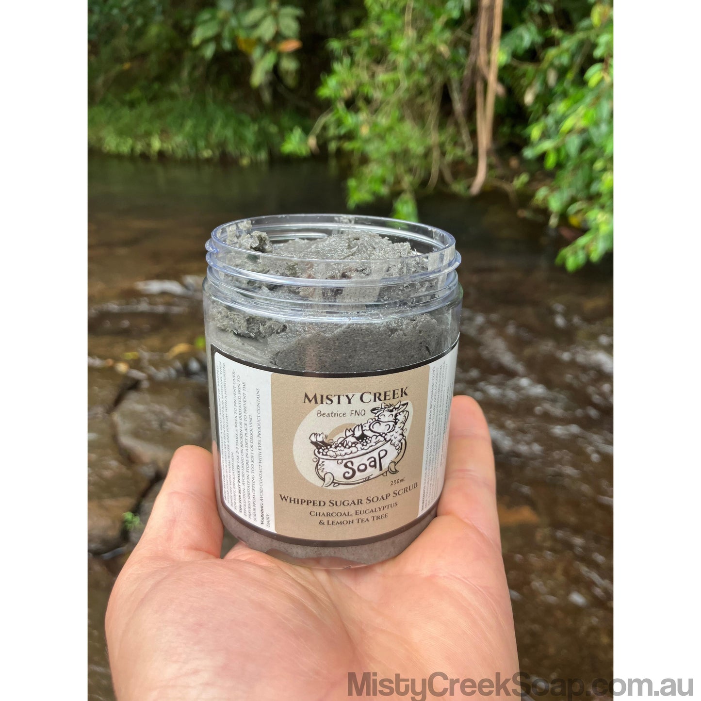 Charcoal, Eucalyptus & Lemon Tea Tree Whipped Sugar Soap Scrub Gift Pack
