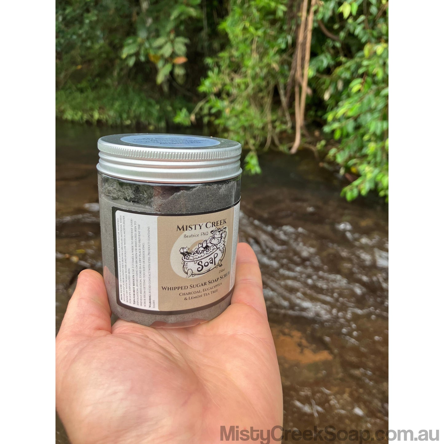 Charcoal, Eucalyptus & Lemon Tea Tree Whipped Sugar Soap Scrub Gift Pack