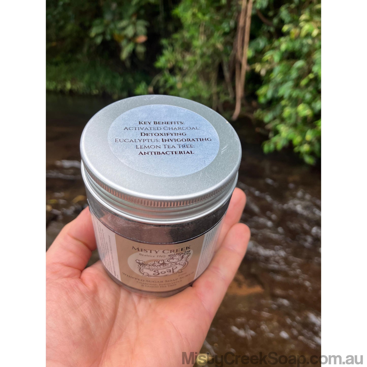 Charcoal, Eucalyptus & Lemon Tea Tree Whipped Sugar Soap Scrub Gift Pack