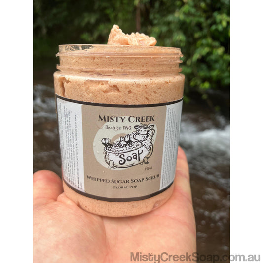 Floral Pop Whipped Sugar Soap Scrub 250ml