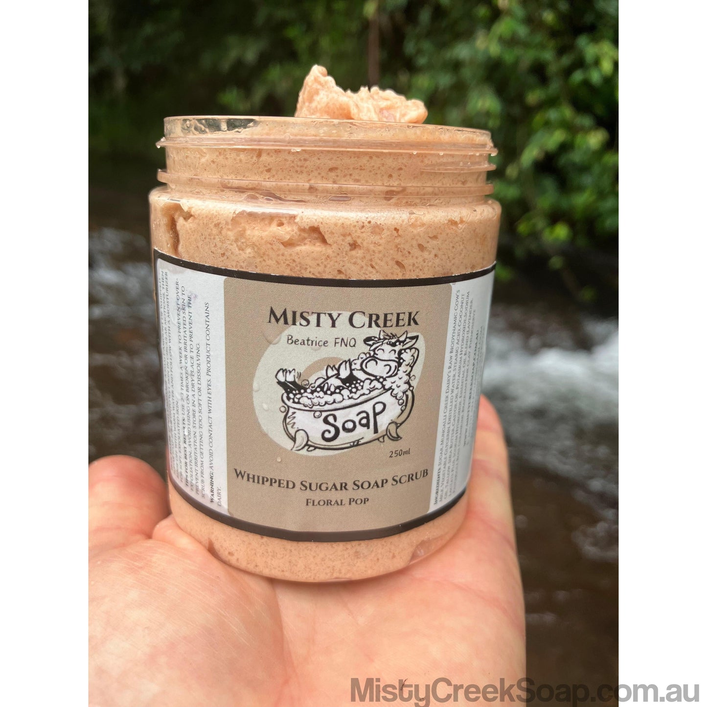 Floral Pop Whipped Sugar Soap Scrub 250ml