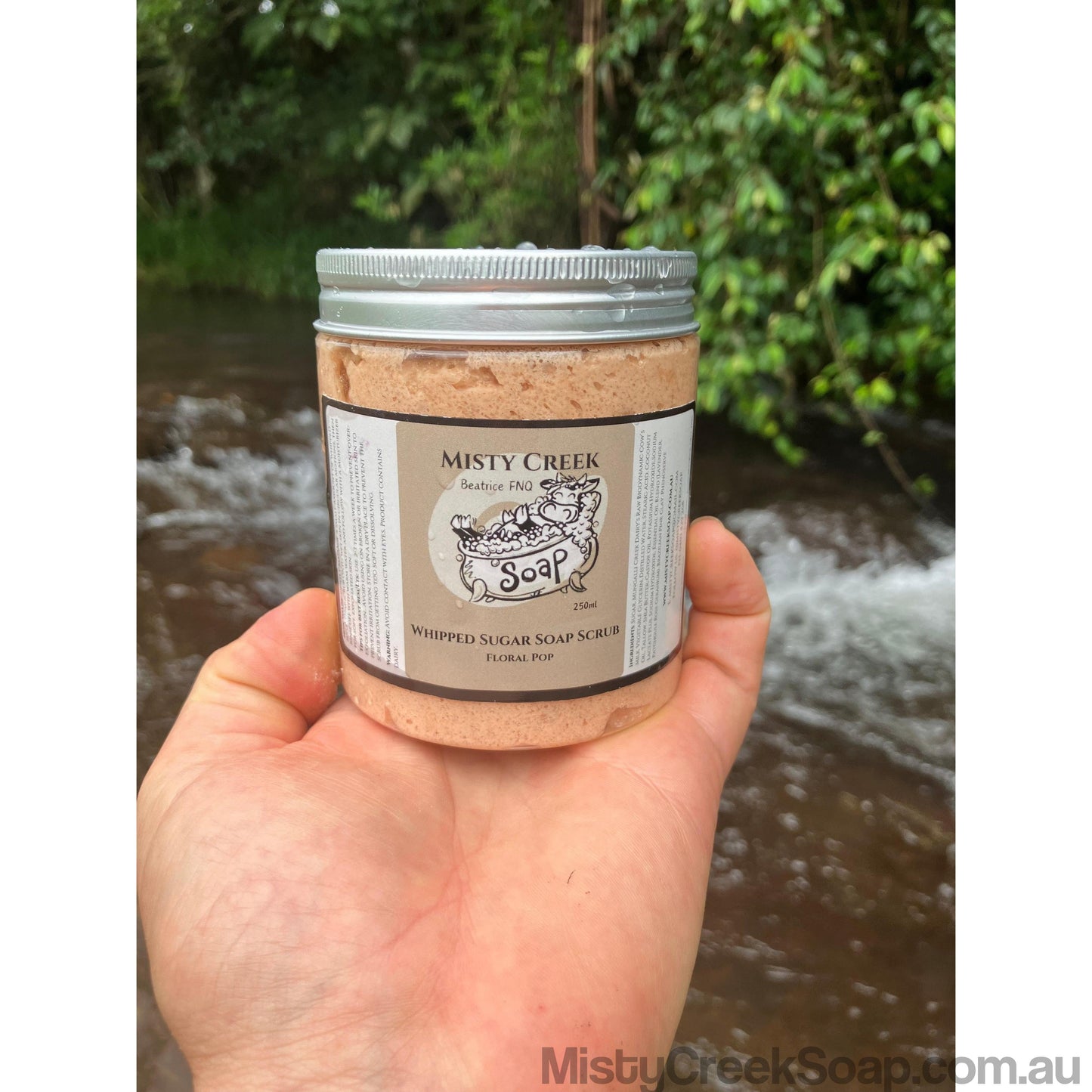 Floral Pop Whipped Sugar Soap Scrub 250ml