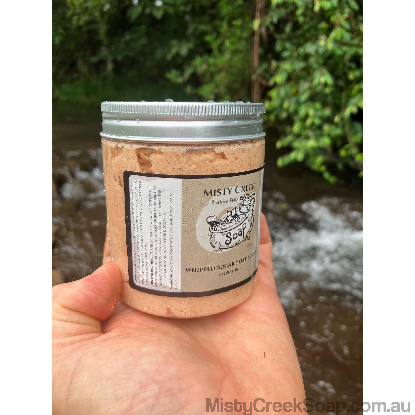 Floral Pop Whipped Sugar Soap Scrub 250ml