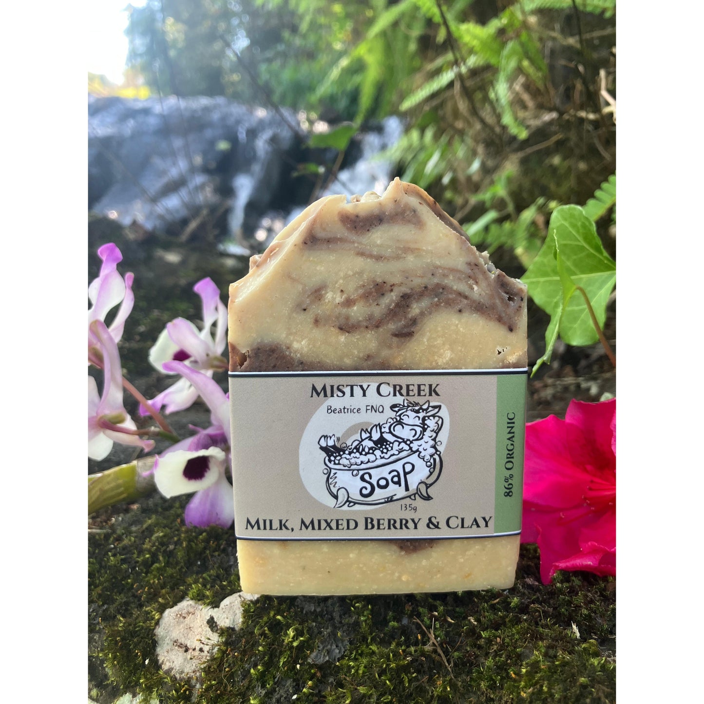 Biodynamic Cow’s Milk, Mixed Berry & Clay Soap - 86% Organic Ingredients