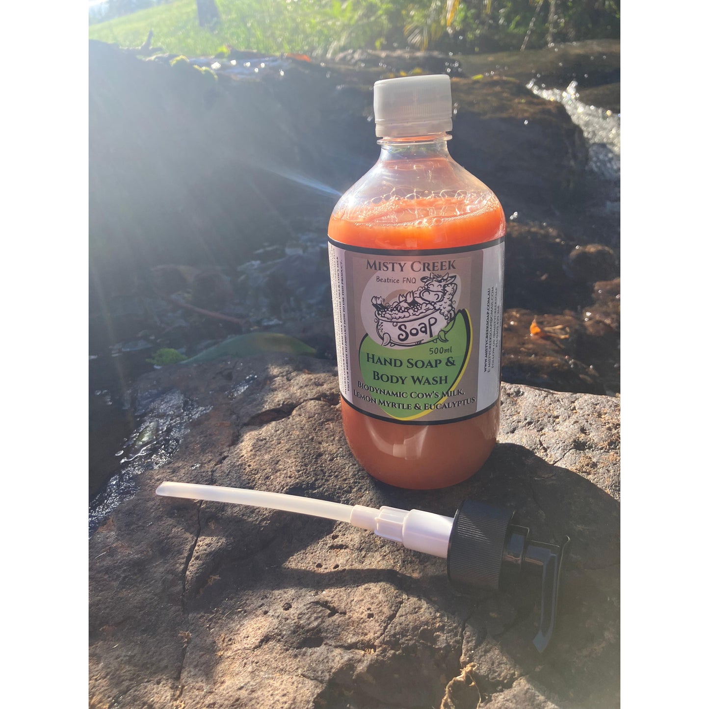 Biodynamic Cow’s Milk, Lemon Myrtle & Eucalyptus Hand Soap & Body Wash