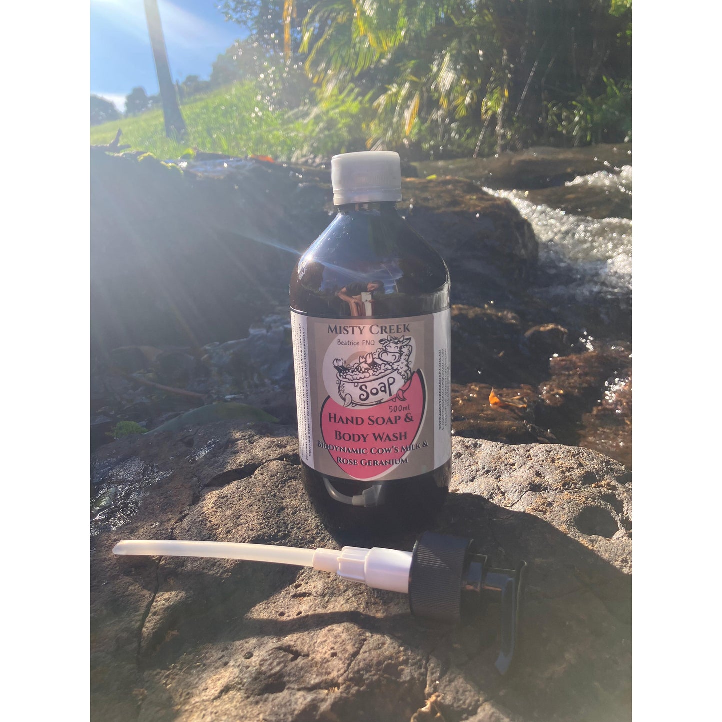 Biodynamic Cow’s Milk & Rose Geranium Liquid Hand Soap & Body Wash