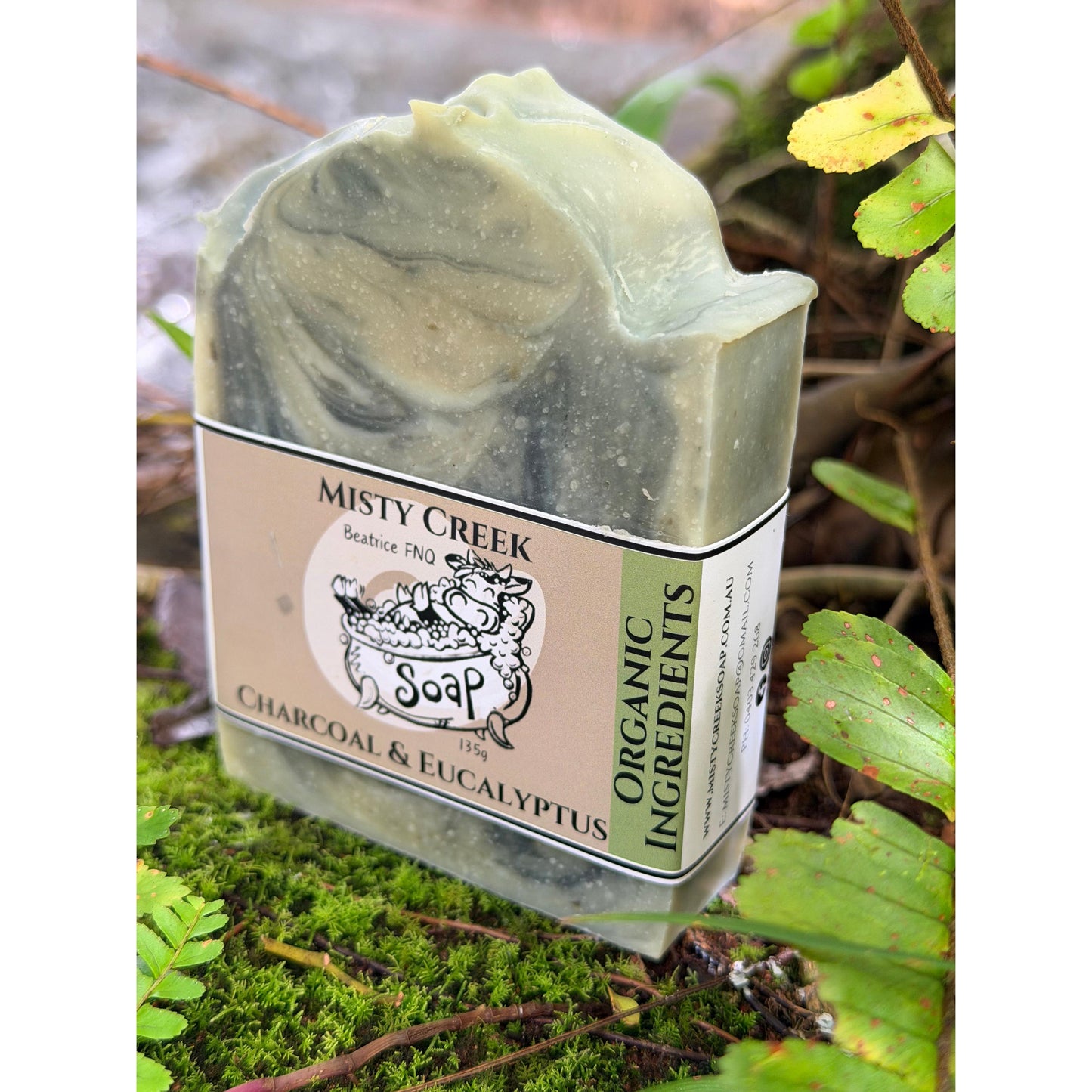 Charcoal & Eucalyptus Essential Oil Soap - Organic Ingredients