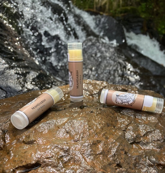 Handmade Mandarin Essential Oil Lip Balm