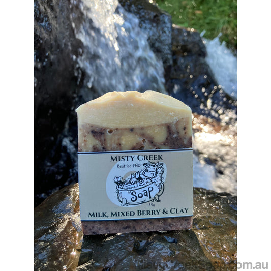 Biodynamic Cow’s Milk, Mixed Berry & Clay Soap