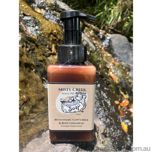 Biodynamic Cow’s Milk & Rose Geranium Foaming Liquid Hand Soap