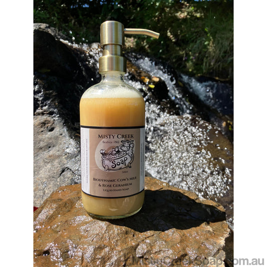 Biodynamic Cow’s Milk & Rose Geranium Liquid Hand Soap