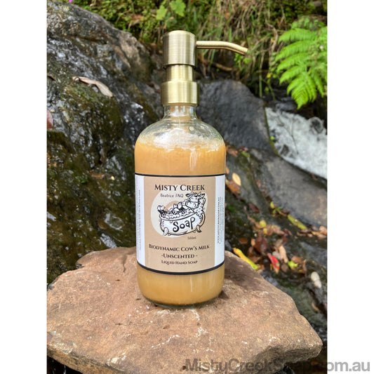 Biodynamic Cow’s Milk Unscented Liquid Hand Soap