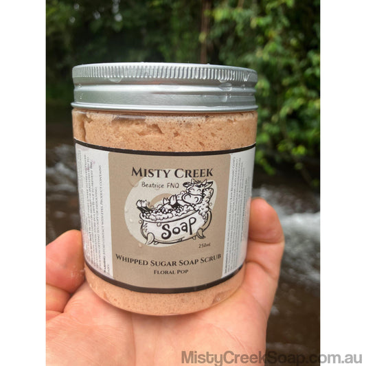 Floral Pop Whipped Sugar Soap Scrub 250ml