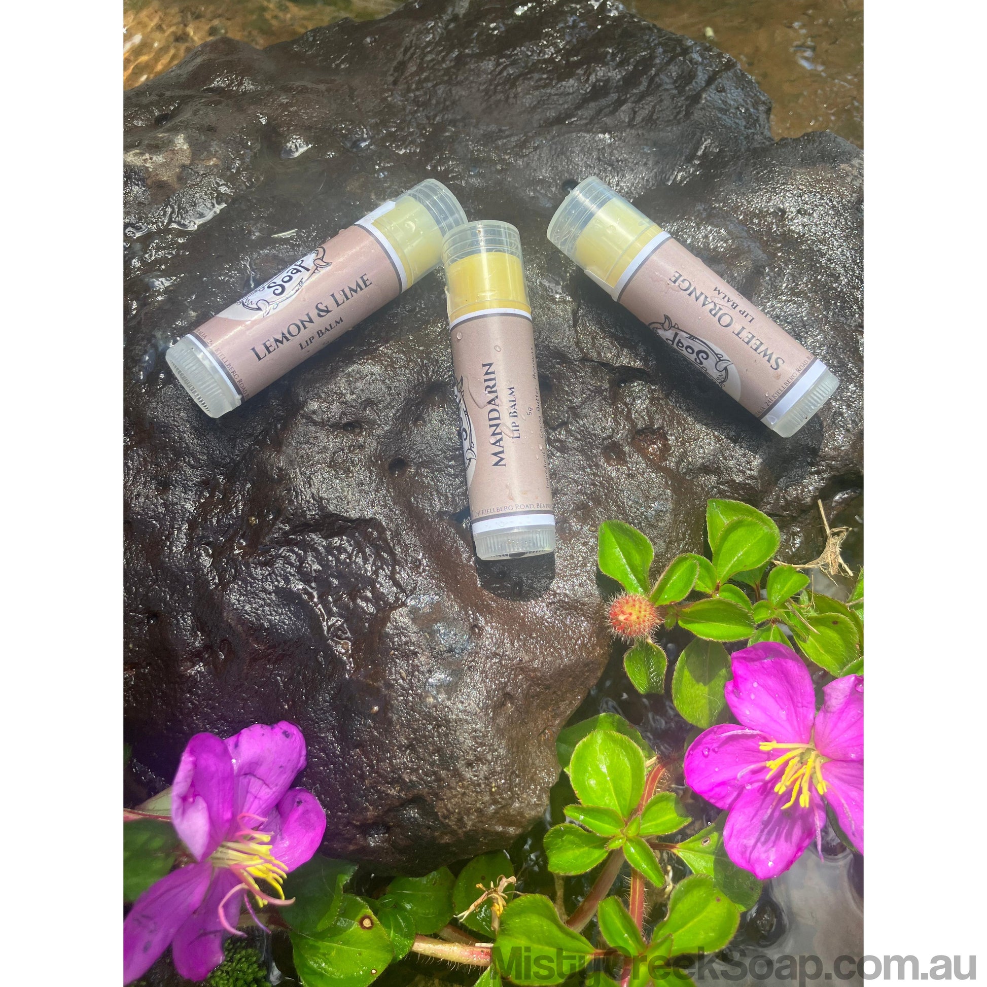 Handcrafted Citrus Essential Oil Lip Balm Bundle
