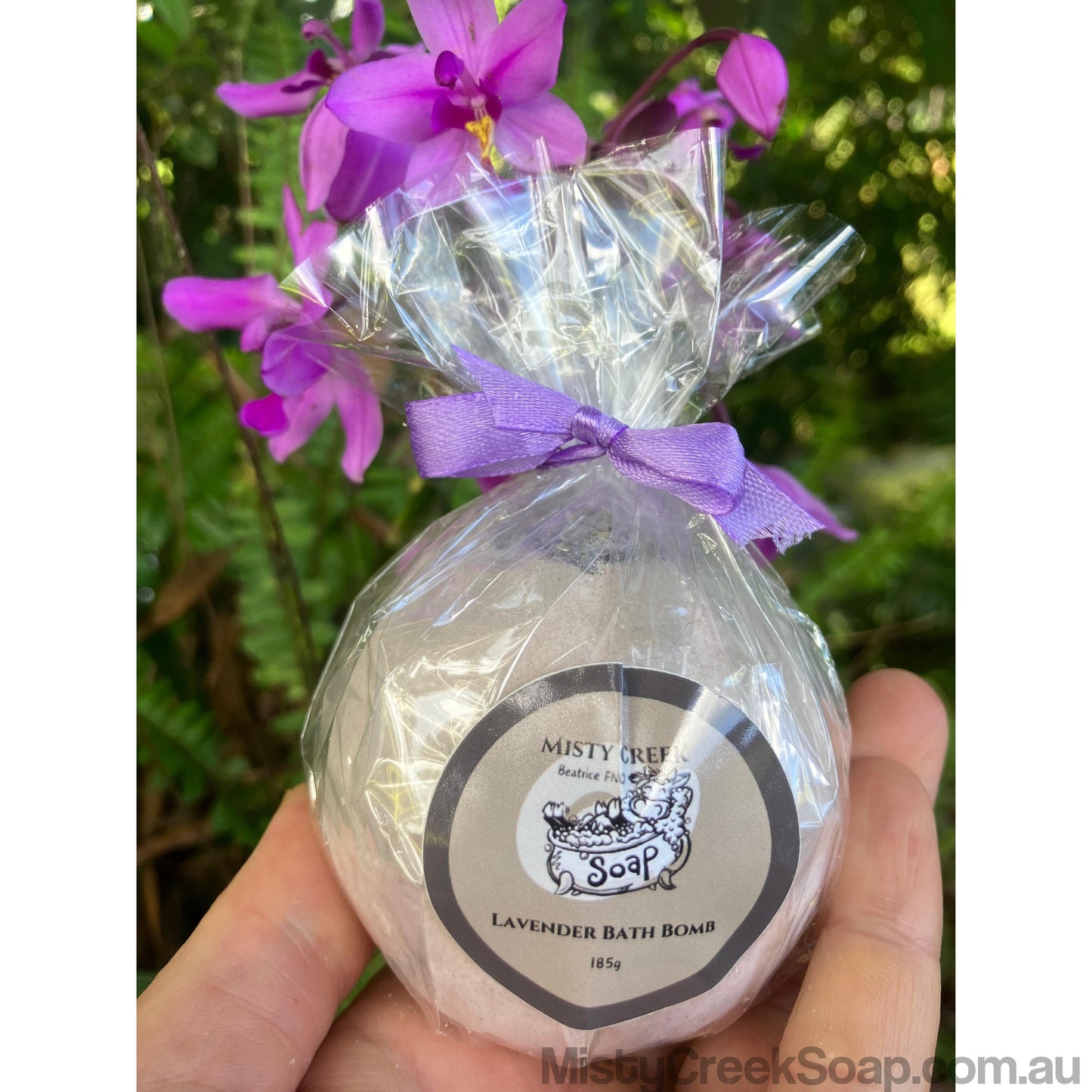 Handcrafted Lavender Essential Oil Bath Bomb