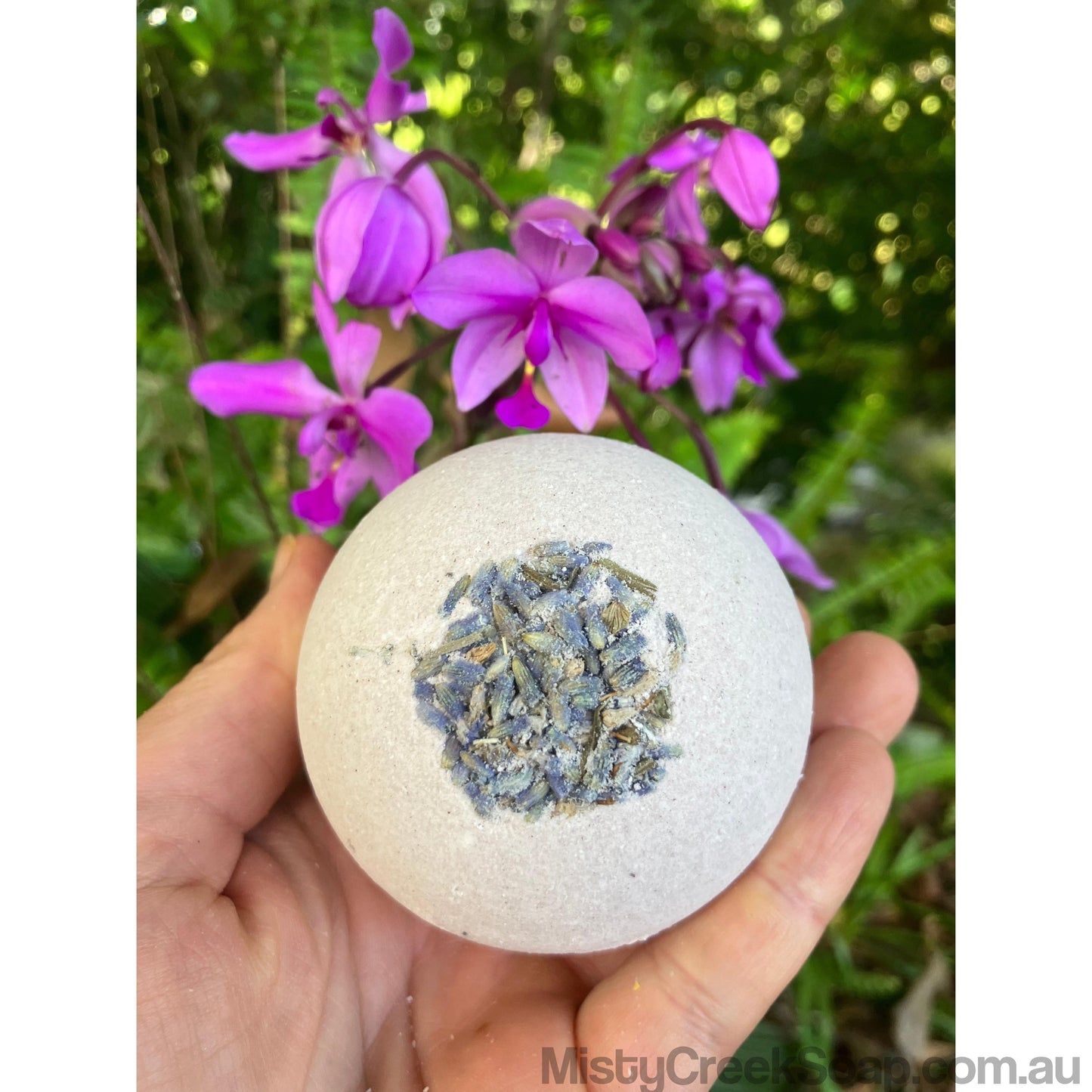 Handcrafted Lavender Essential Oil Bath Bomb