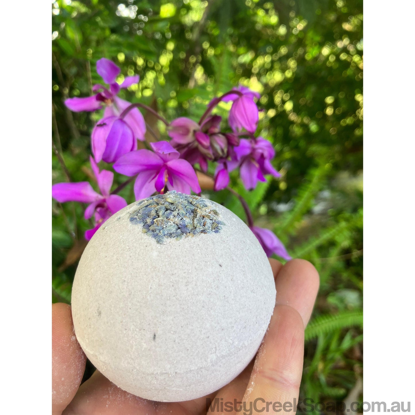 Handcrafted Lavender Essential Oil Bath Bomb