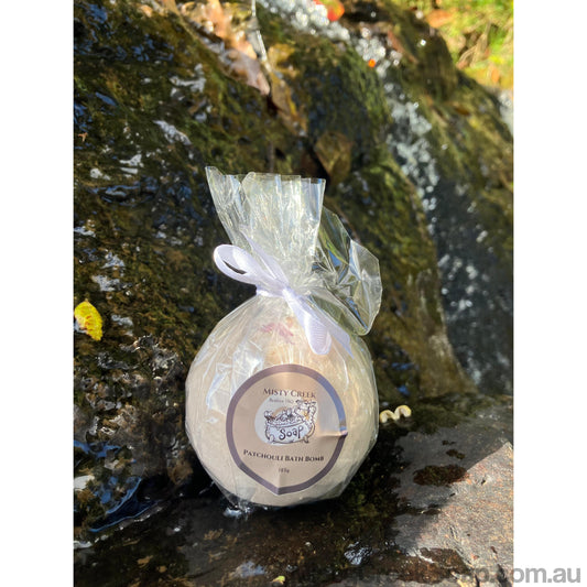Handcrafted Patchouli Essential Oil Bath Bomb