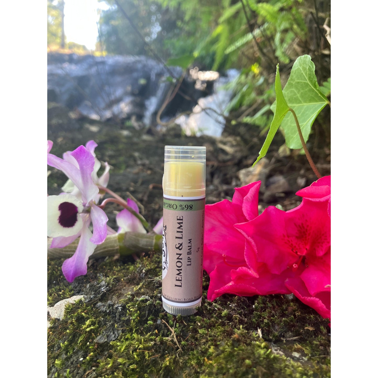 Lemon & Lime Essential Oil Lip Balm - 86% Organic Ingredients