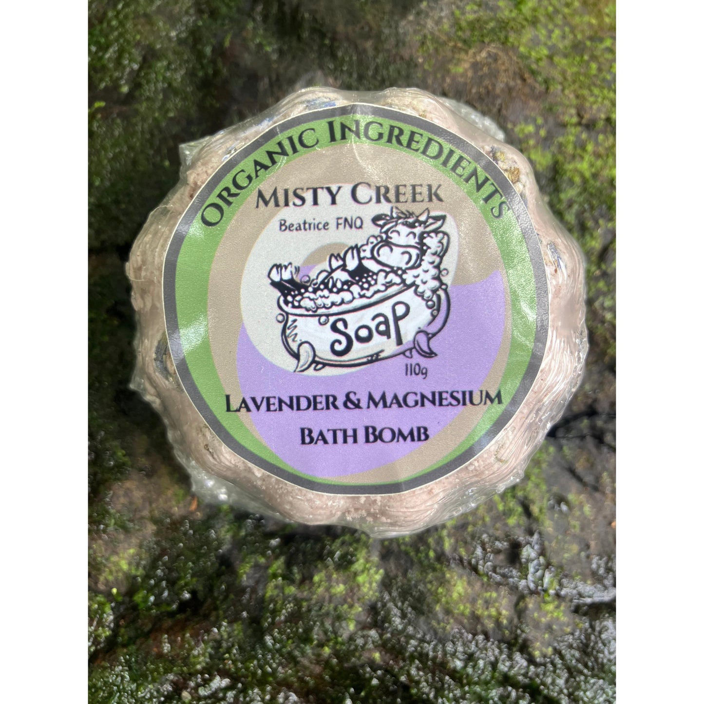 Lavender & Magnesium Bath Bomb - Organic Ingredients