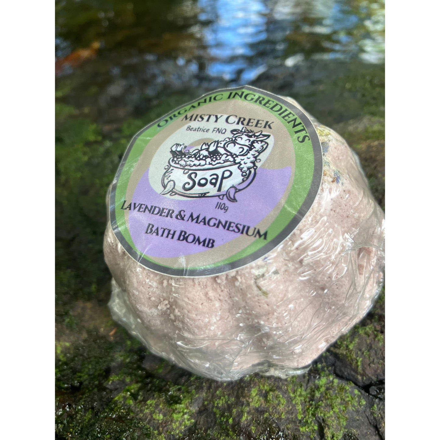 Lavender & Magnesium Bath Bomb - Organic Ingredients