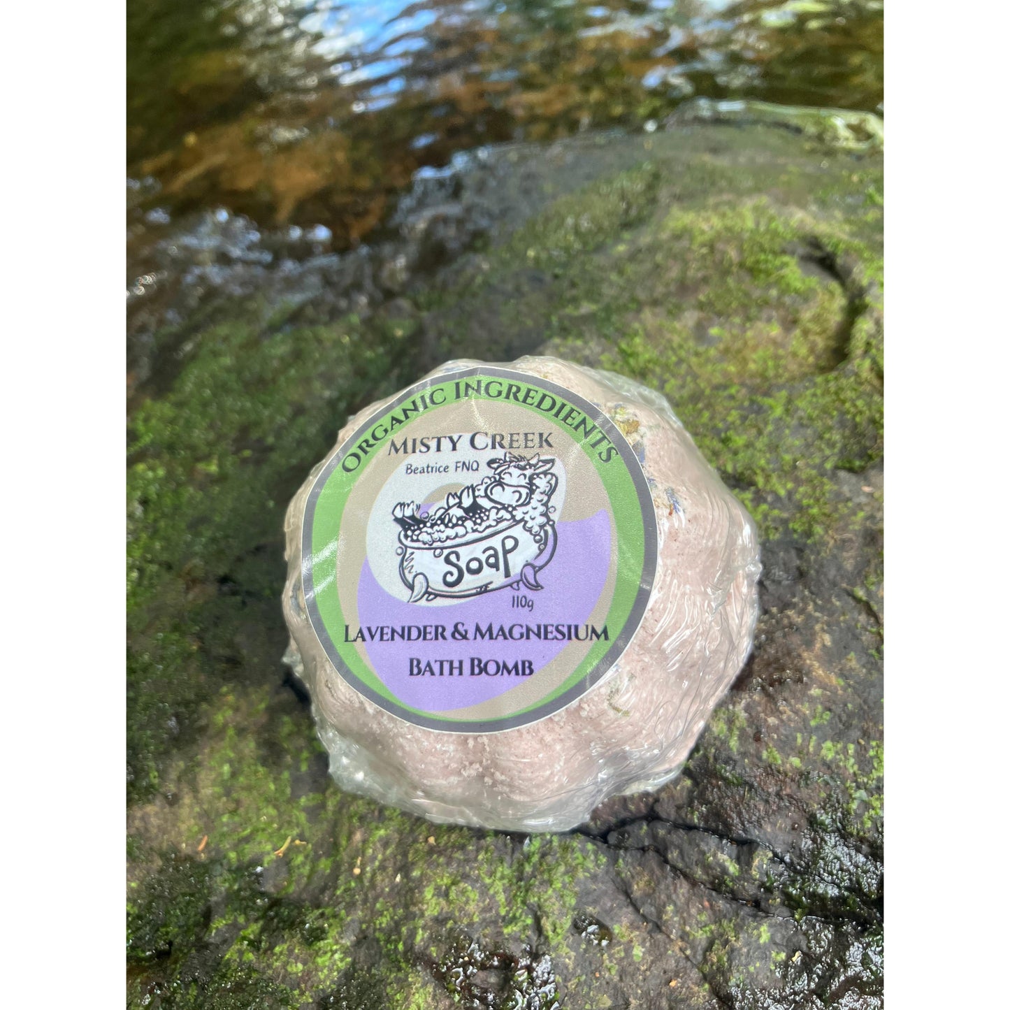 Lavender & Magnesium Bath Bomb - Organic Ingredients