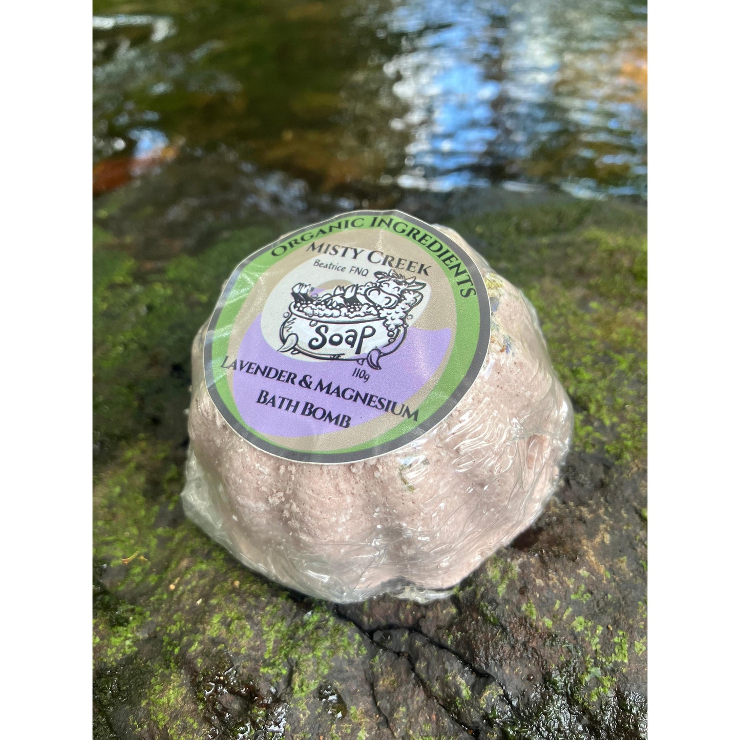 Lavender & Magnesium Bath Bomb - Organic Ingredients