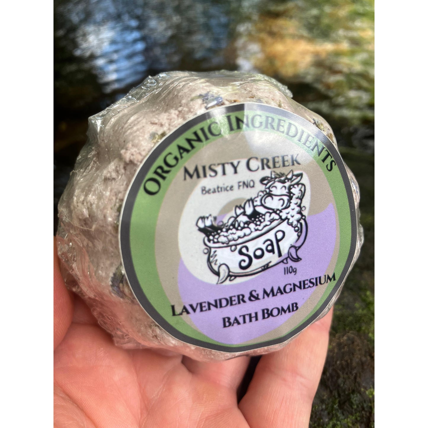 Lavender & Magnesium Bath Bomb - Organic Ingredients