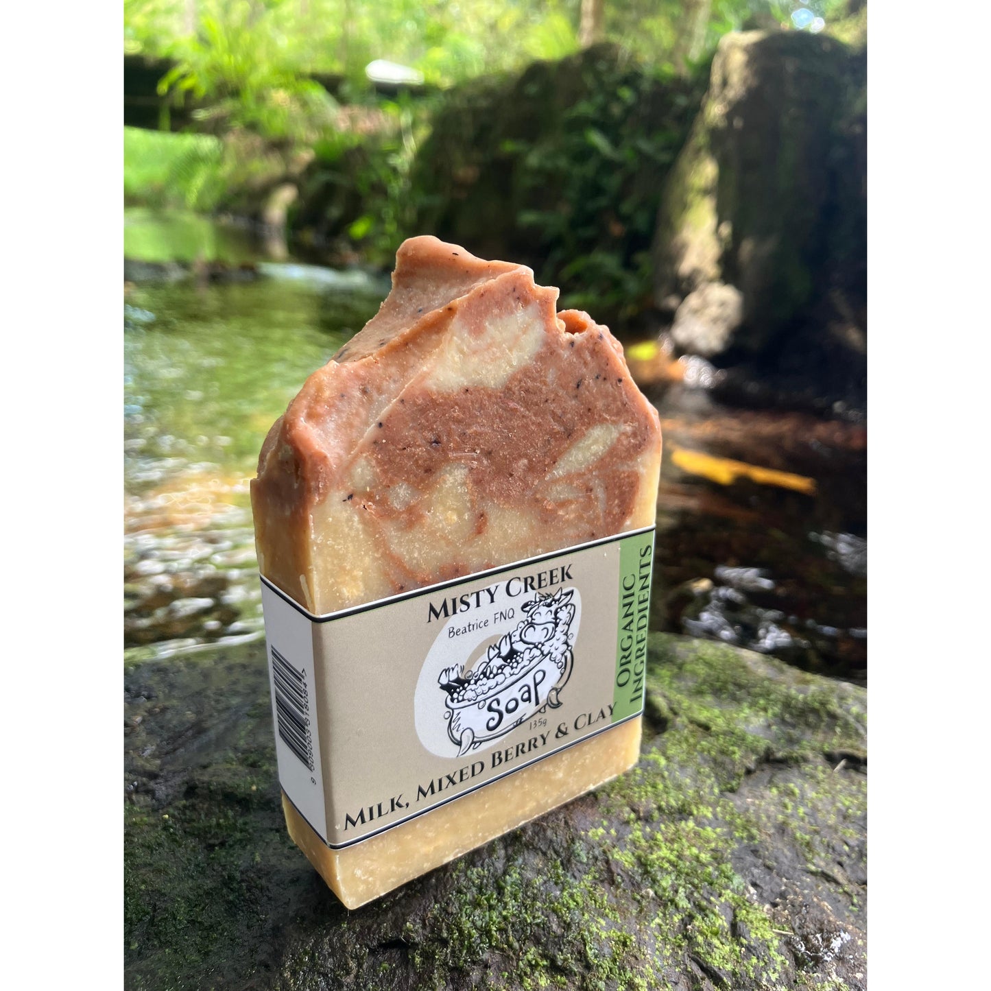 Biodynamic Cow’s Milk, Mixed Berry & Clay Soap - Organic Ingredients