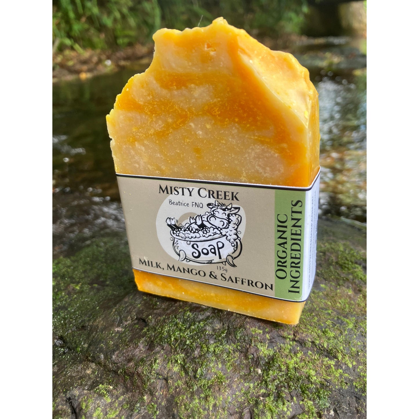 Biodynamic Cow’s Milk, Mango & Saffron Soap -  Organic Ingredients