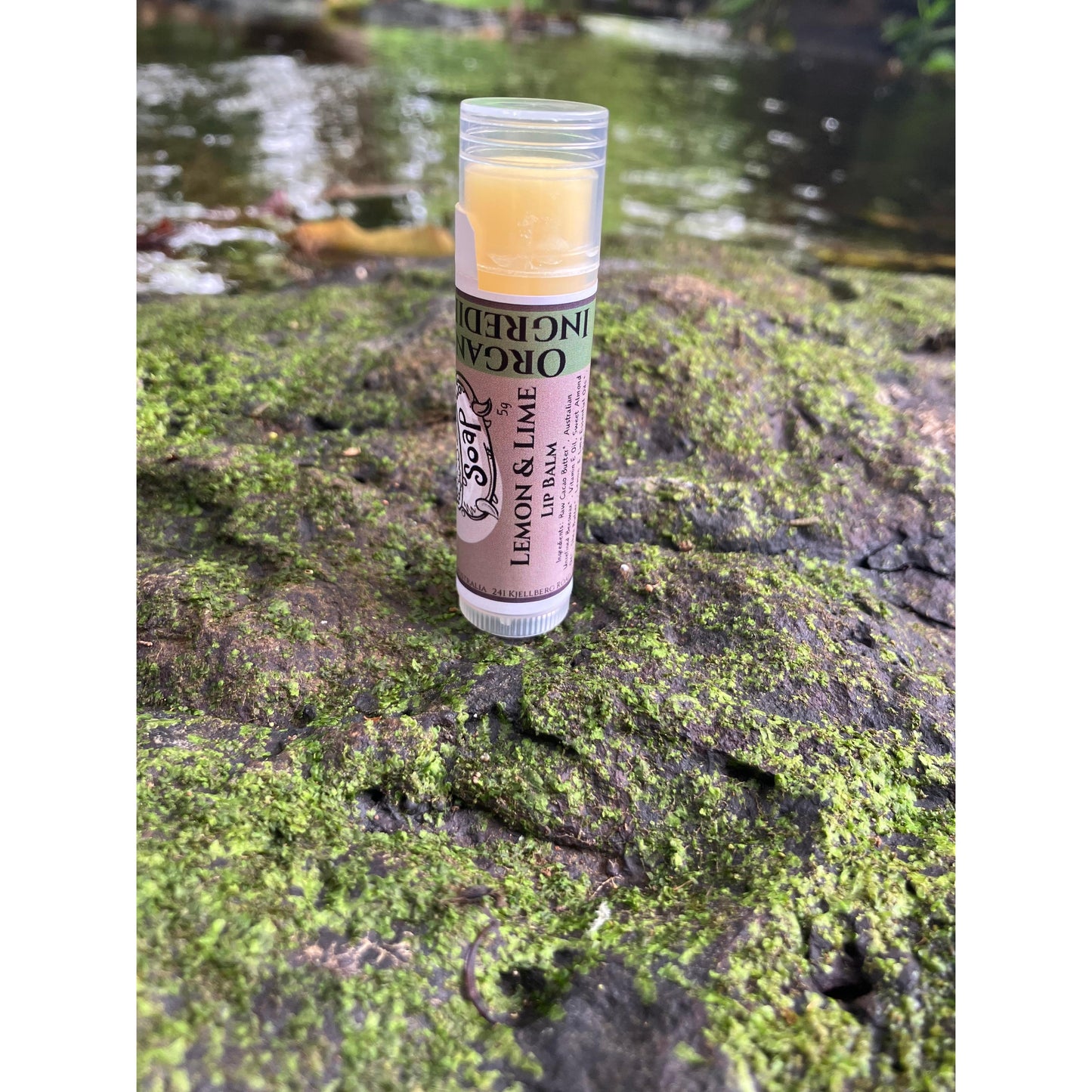 Lemon & Lime Essential Oil Lip Balm - Organic Ingredients
