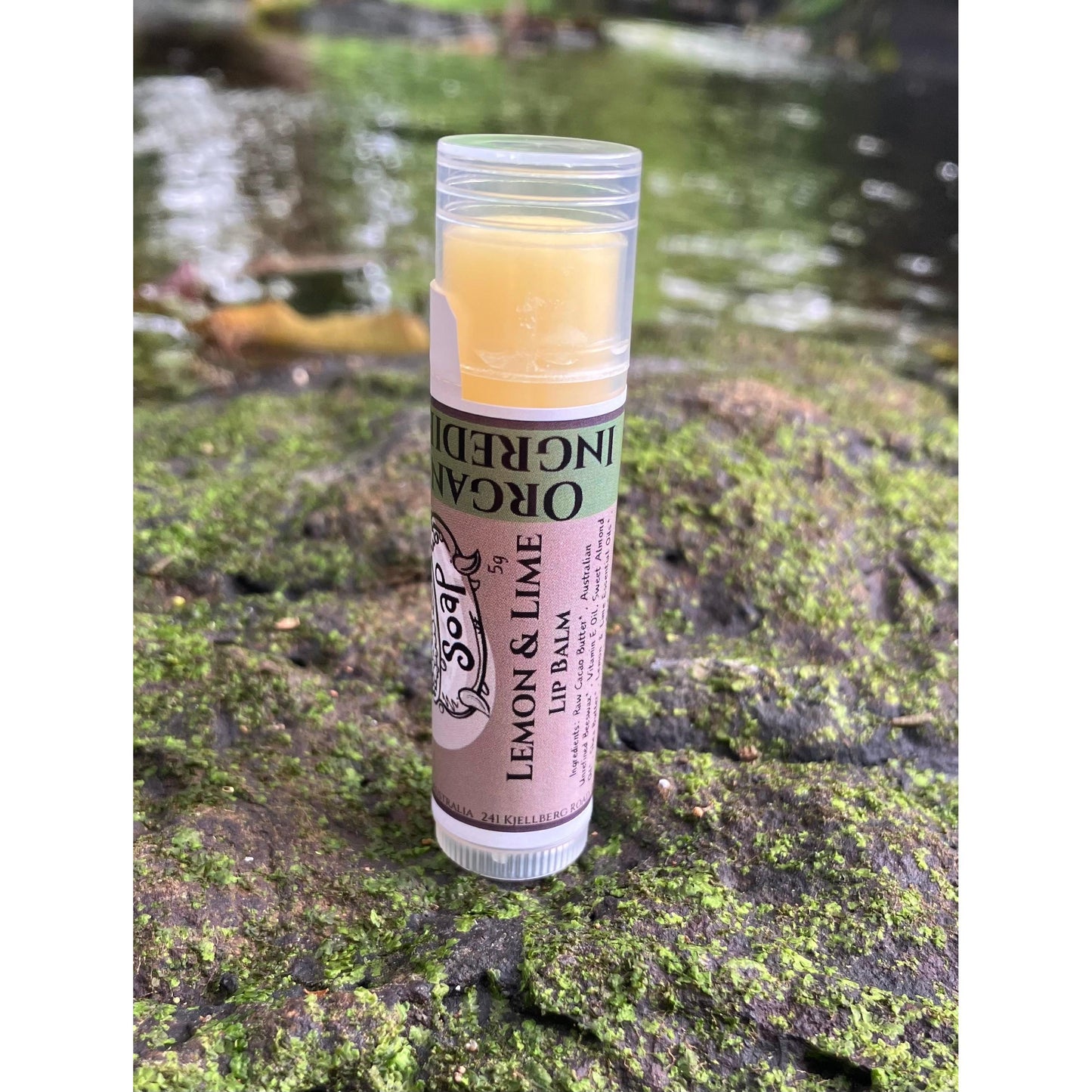 Lemon & Lime Essential Oil Lip Balm - Organic Ingredients