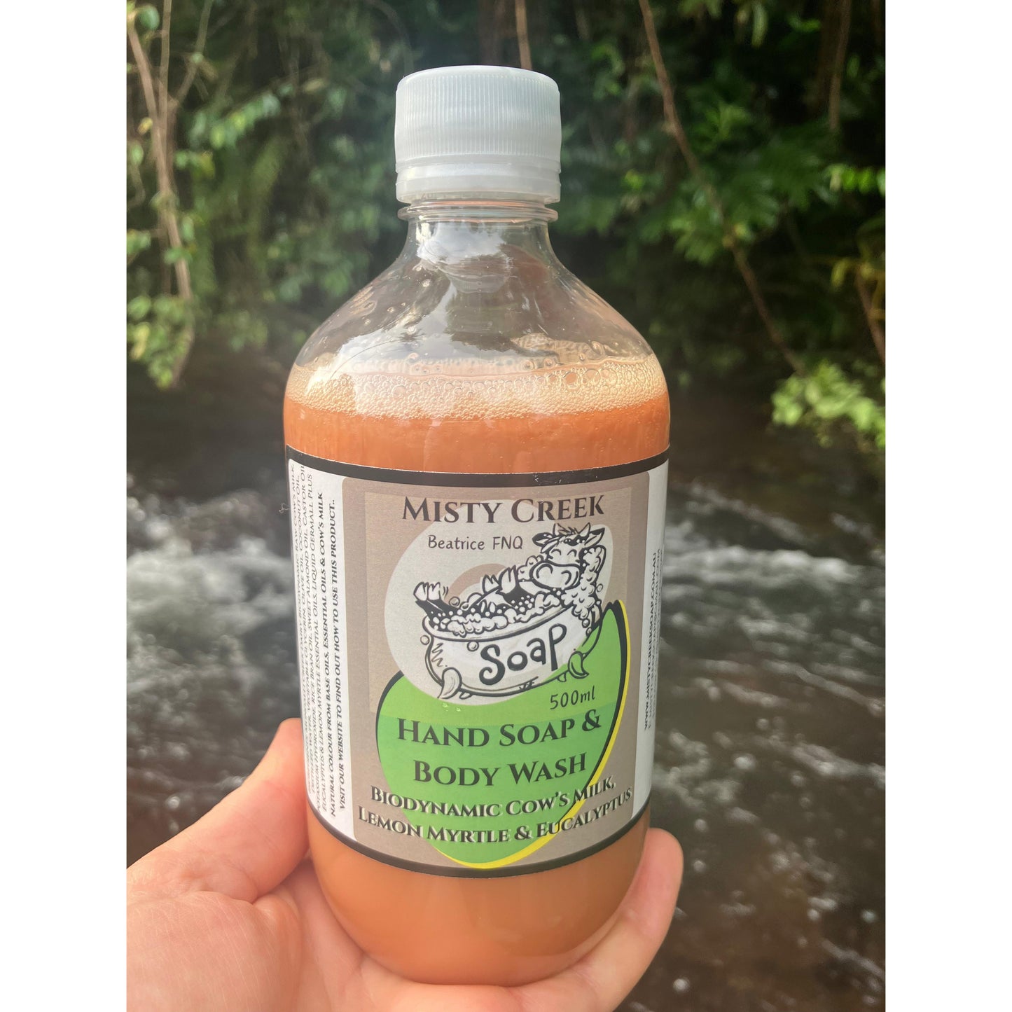 Biodynamic Cow’s Milk, Lemon Myrtle & Eucalyptus Hand Soap & Body Wash