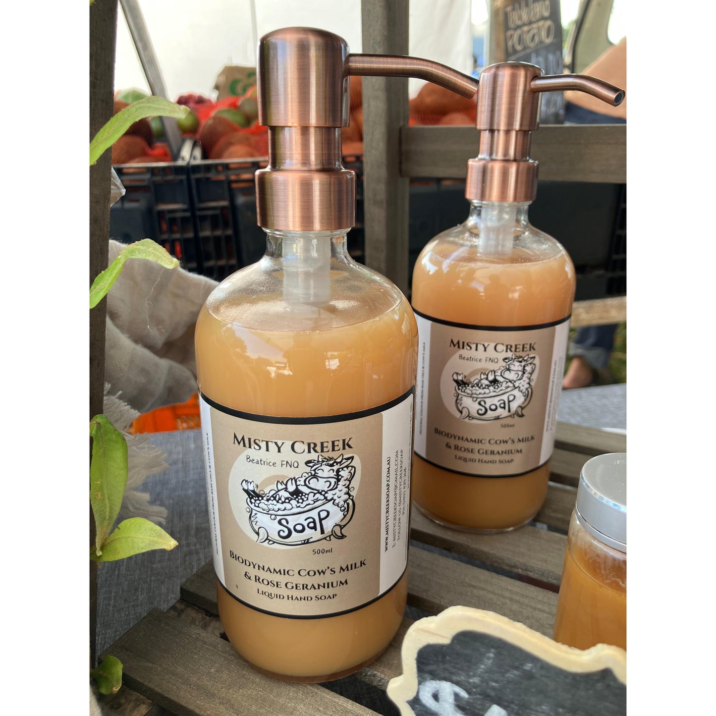 Biodynamic Cow’s Milk & Rose Geranium Liquid Hand Soap & Body Wash