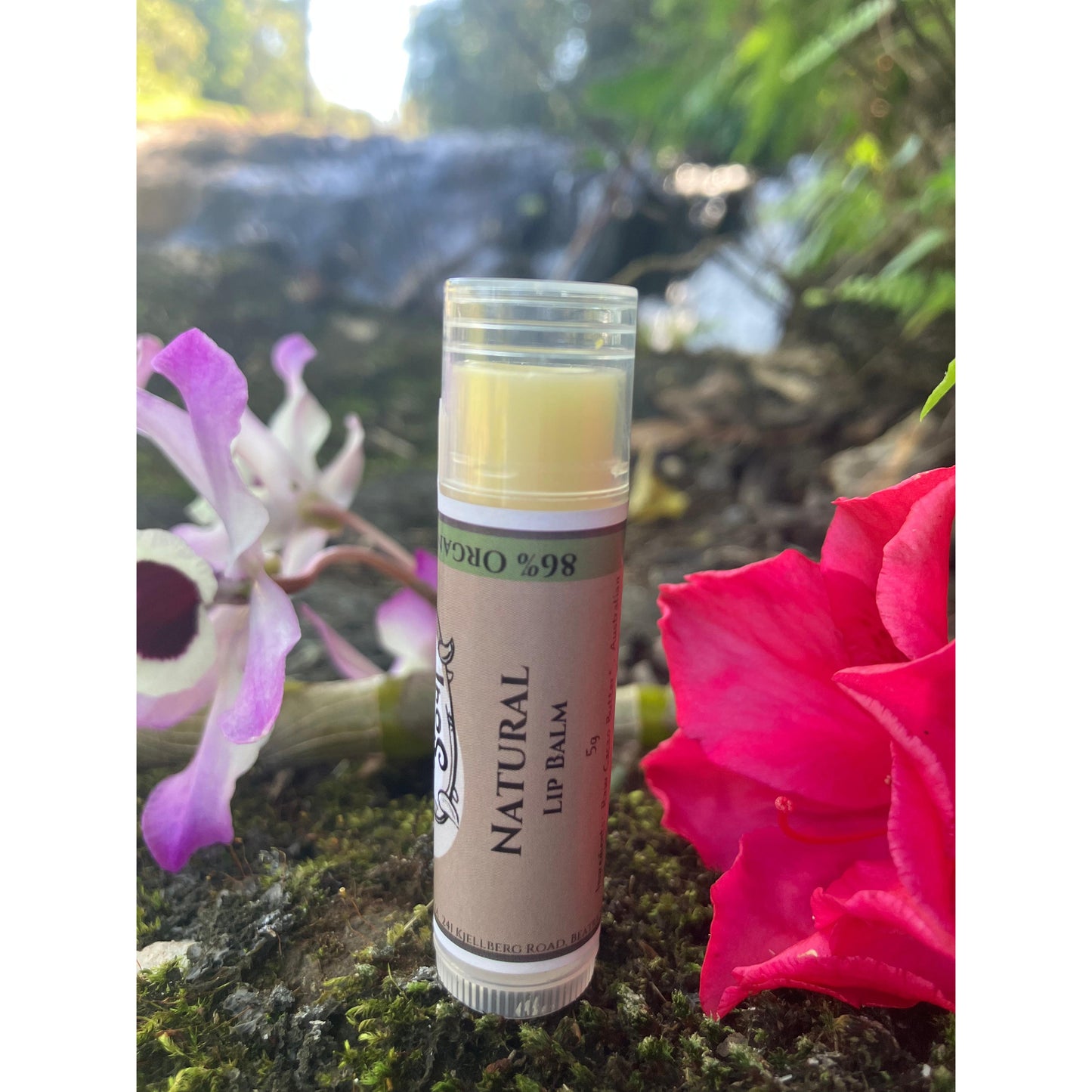 Natural Lip Balm - 86% Organic Ingredients