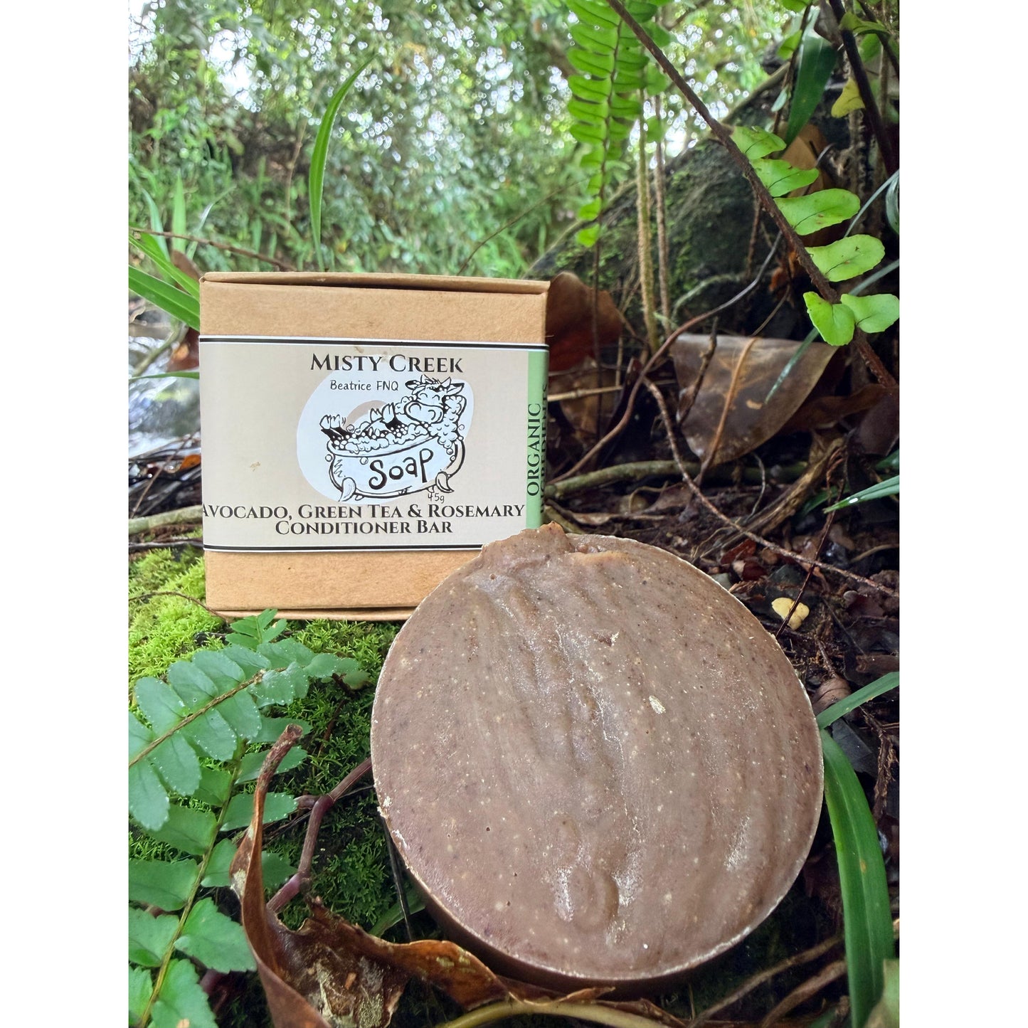 Avocado, Green Tea & Rosemary Conditioner Bar - Organic Ingredients