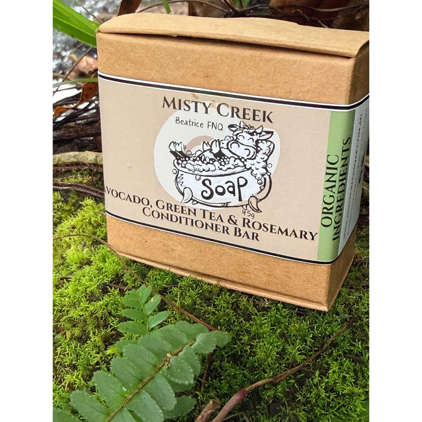 Avocado, Green Tea & Rosemary Conditioner Bar - Organic Ingredients