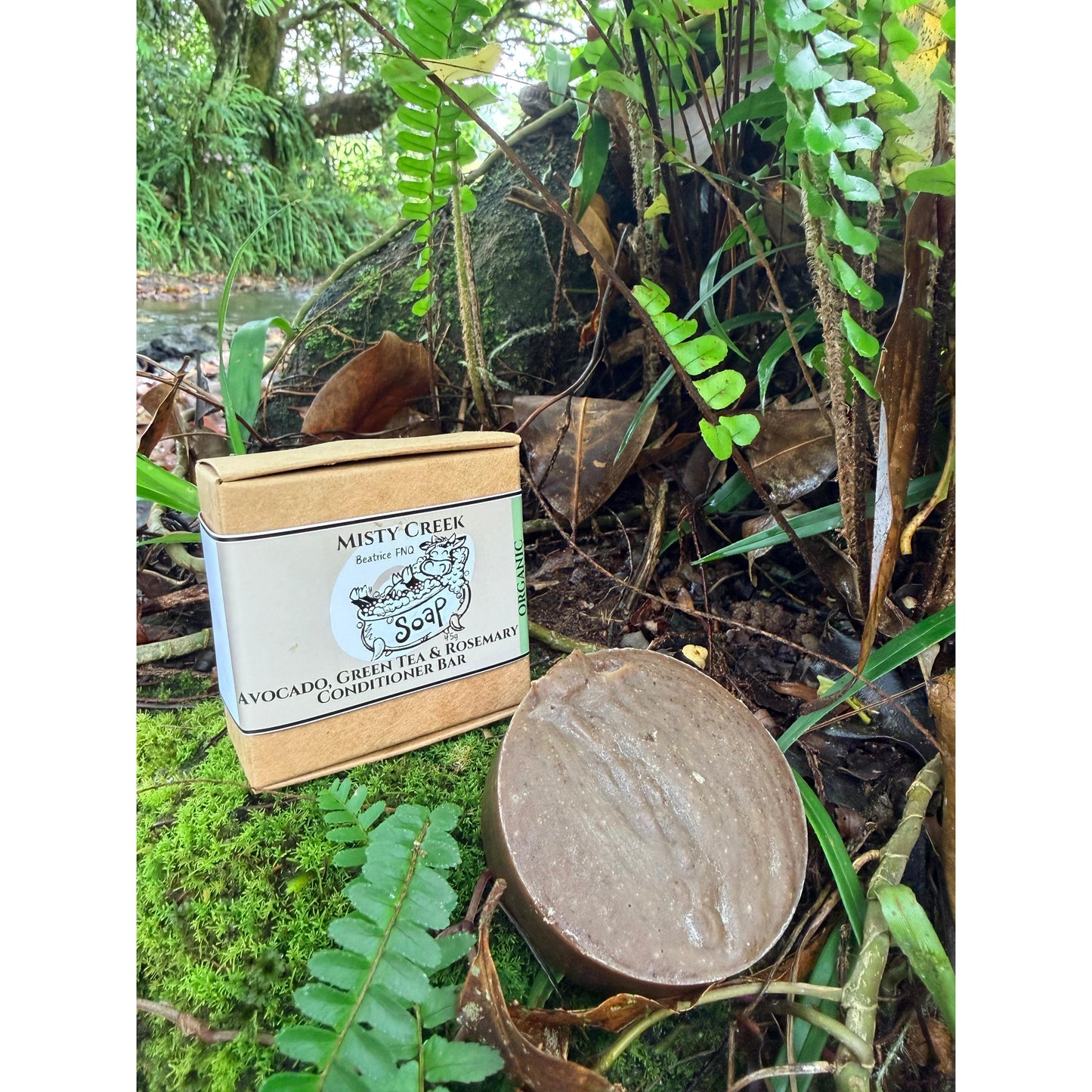 Avocado, Green Tea & Rosemary Conditioner Bar - Organic Ingredients