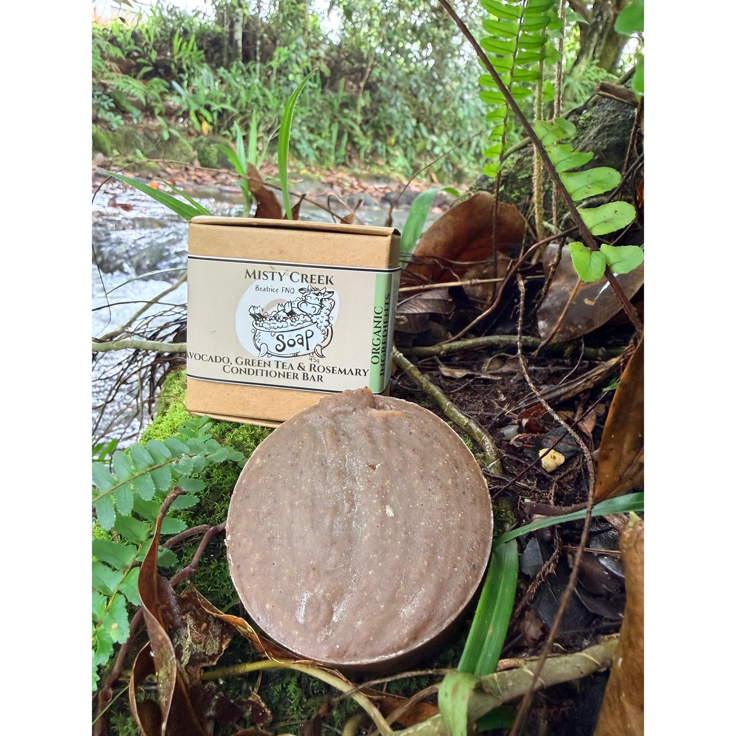 Avocado, Green Tea & Rosemary Conditioner Bar - Organic Ingredients