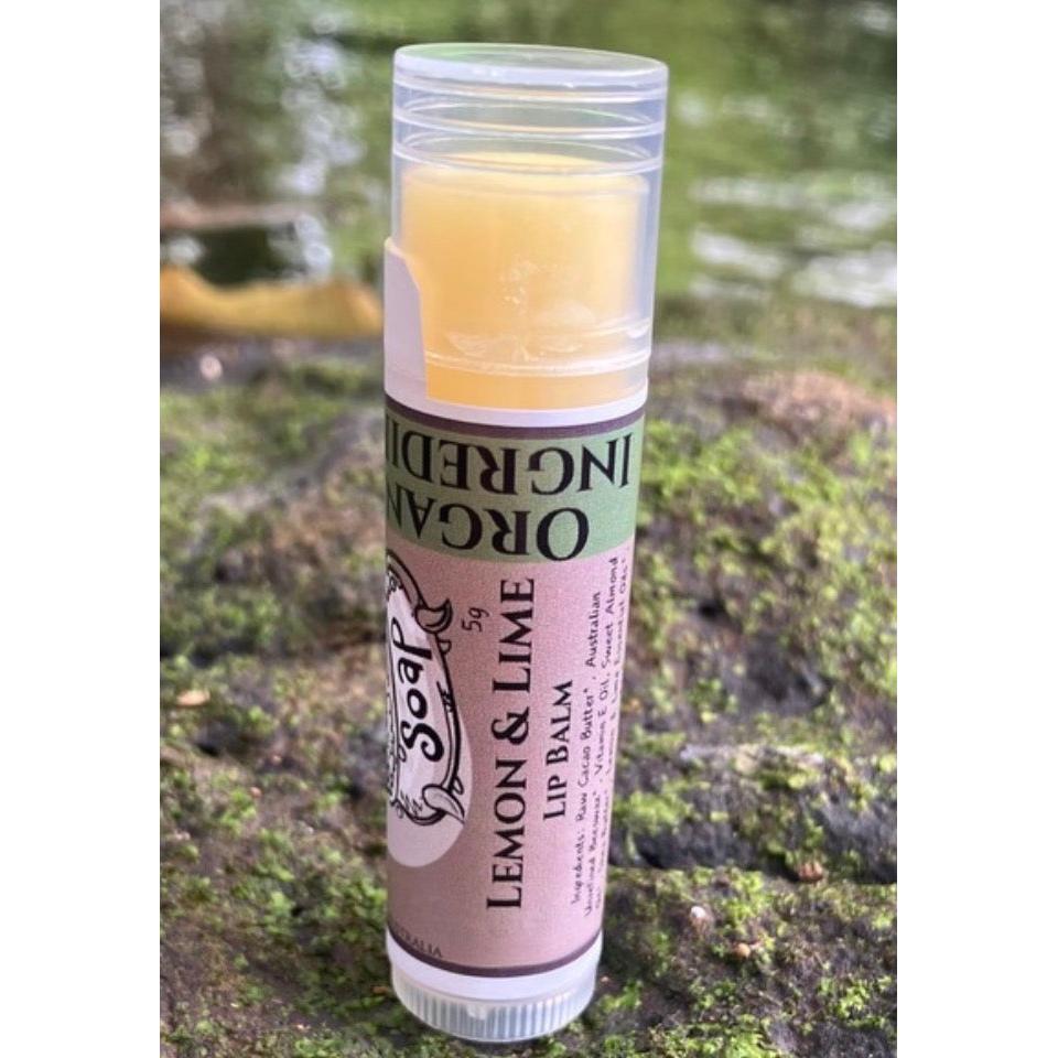 Lemon & Lime Essential Oil Lip Balm - Organic Ingredients