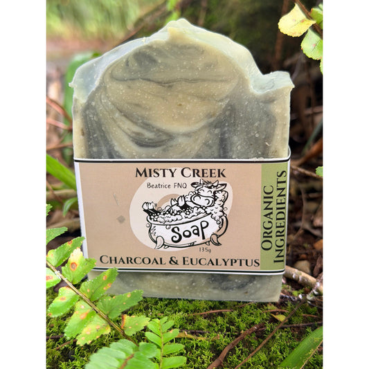 Charcoal & Eucalyptus Essential Oil Soap - Organic Ingredients