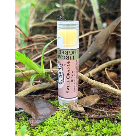 Sweet Orange Essential Oil Lip Balm - Organic Ingredients