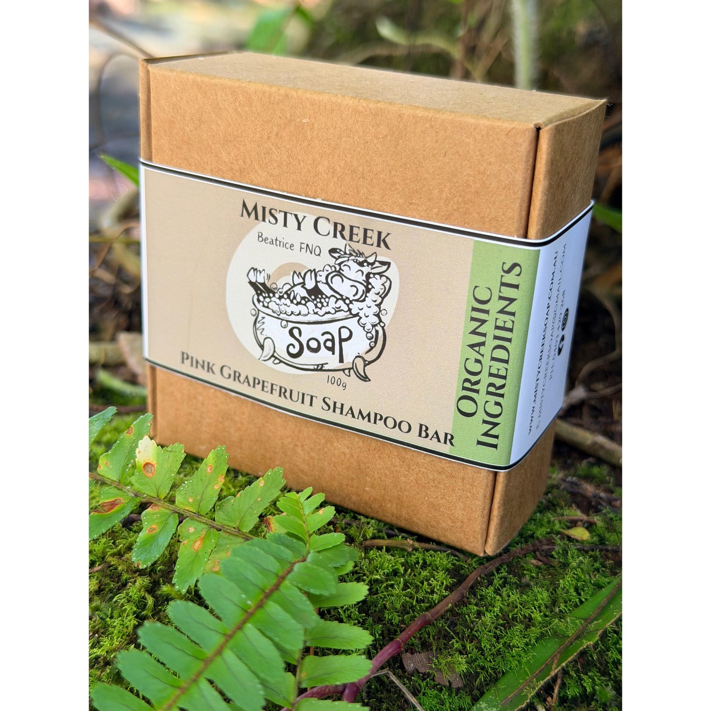 Pink Grapefruit Essential Oil Shampoo Bar - Organic Ingredients