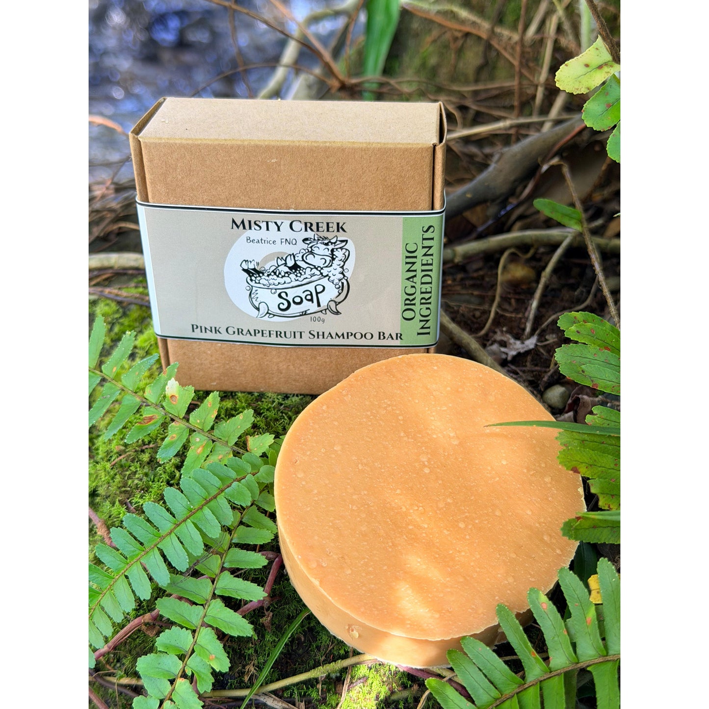 Pink Grapefruit Essential Oil Shampoo Bar - Organic Ingredients