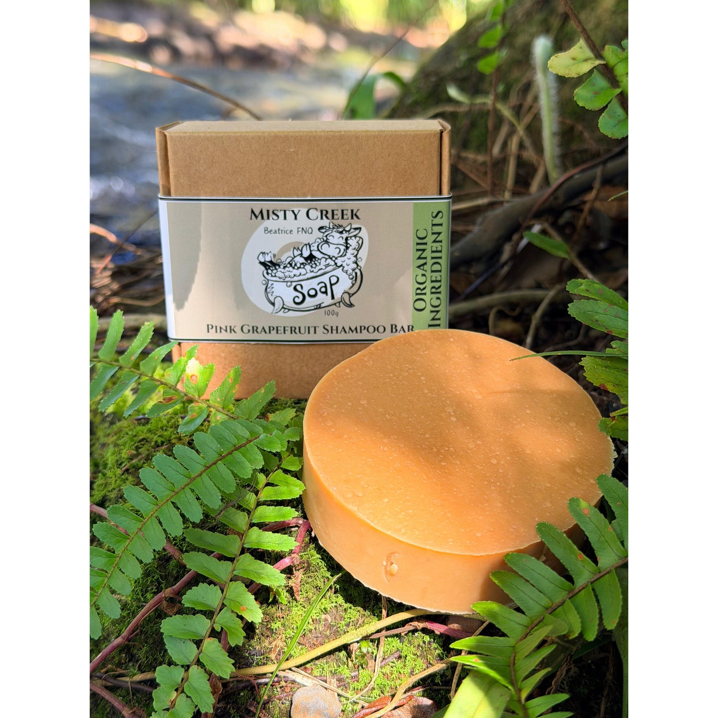 Pink Grapefruit Essential Oil Shampoo Bar - Organic Ingredients